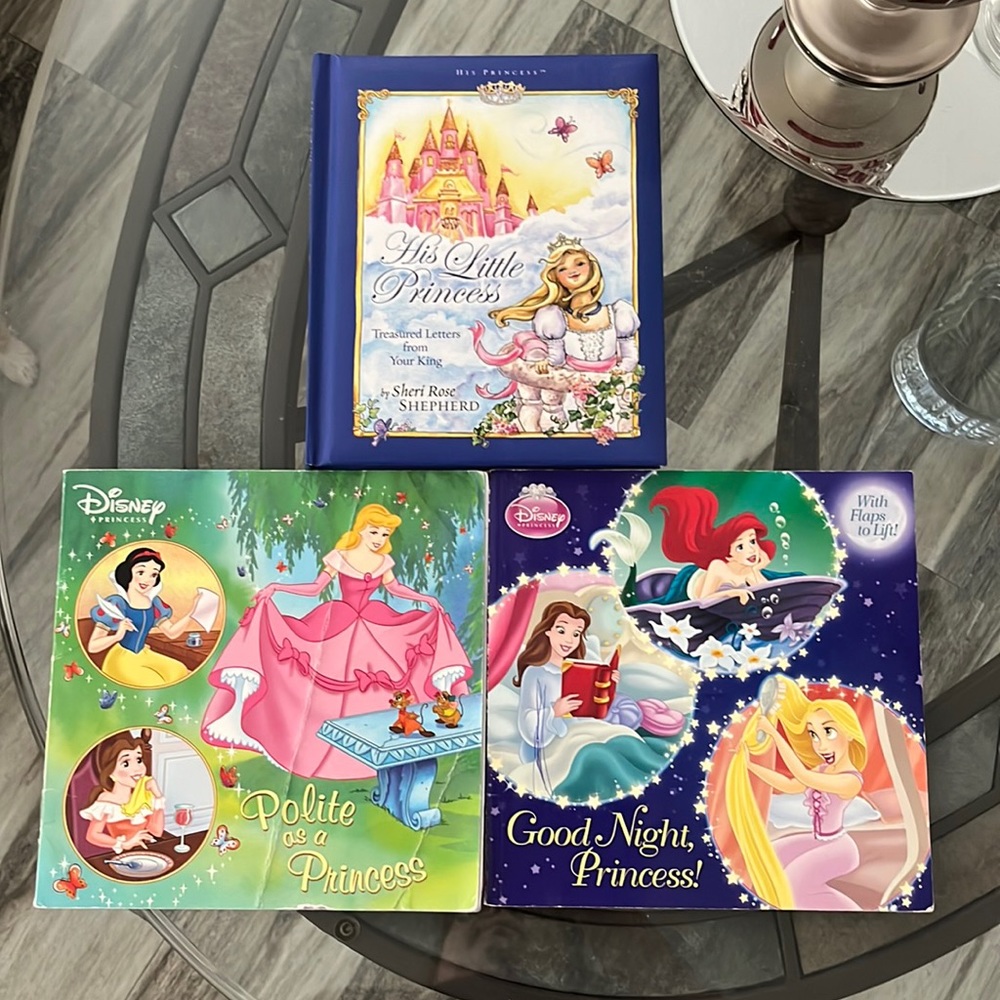 👑3 KIDS PRINCESS BOOKS👑 HIS LITTLE PRINCESS IS A HARD BACK BOOK GREAT COND.